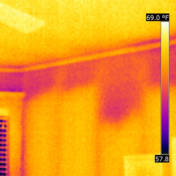Infrared & Its Purpose in the Inspection Industry 2 Infrared picture of wall insulation