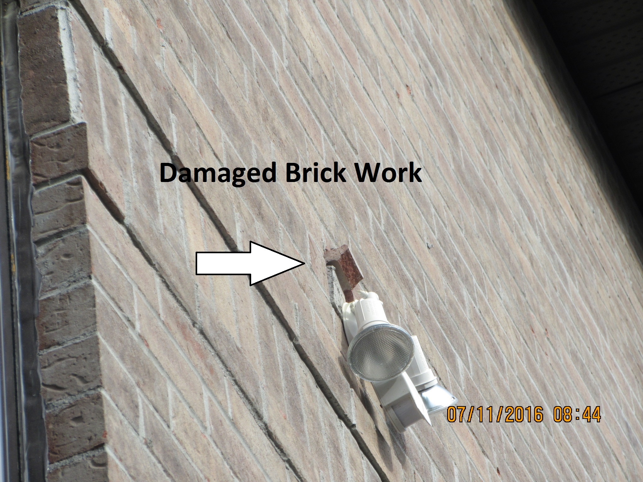 Damaged Brick Work