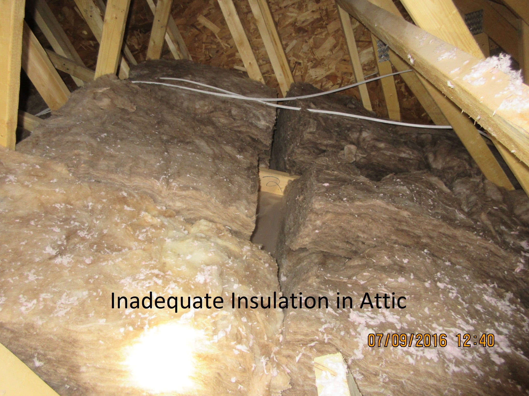 Inadequate Insulation in Attic