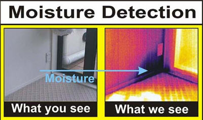 Infrared moisture detection