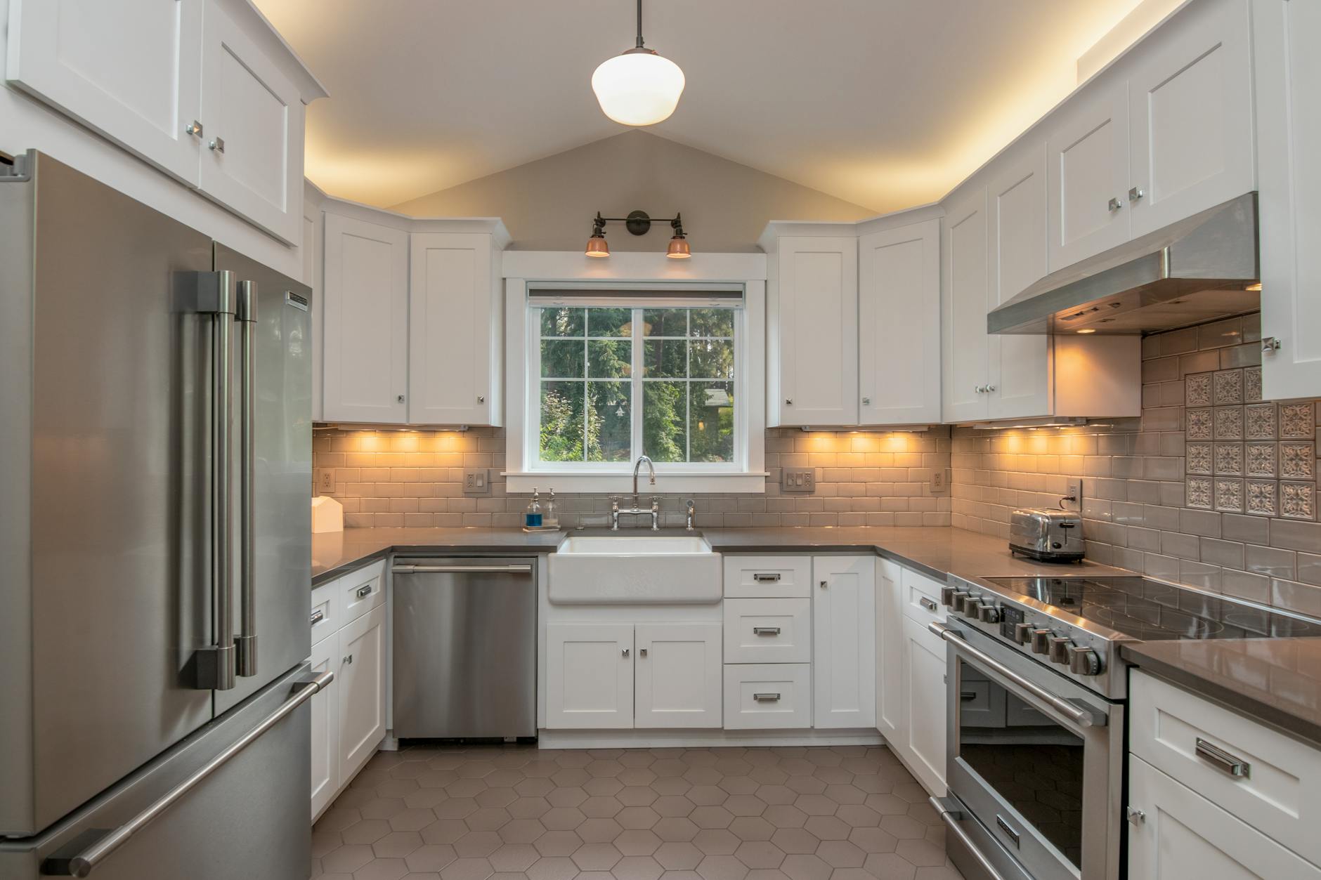 a beautiful kitchen area